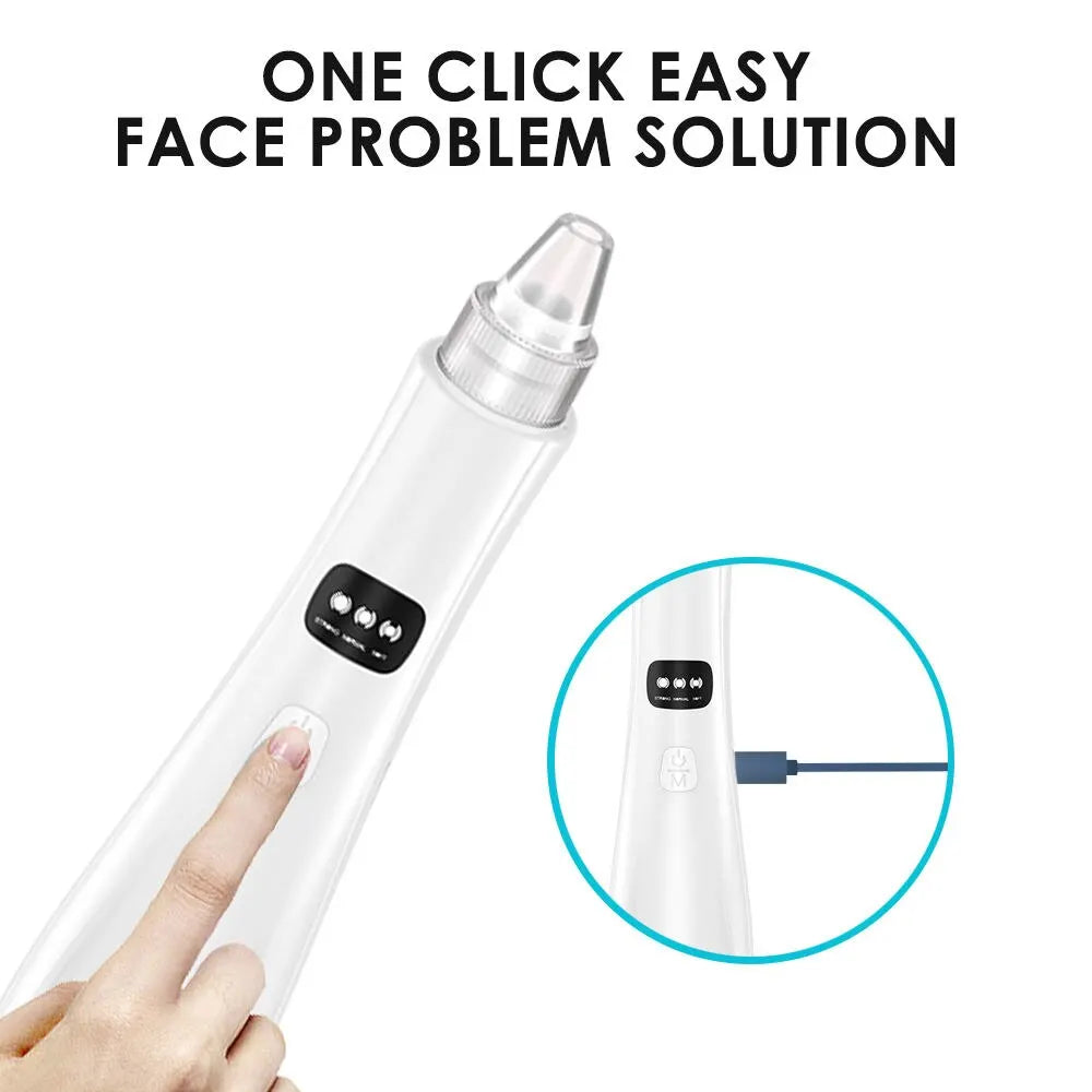 Virelia™ PurePore Vacuum-Dispositivo de limpieza facial con 3 modos de succión para eliminar puntos negros, células muertas e impurezas de la piel.
