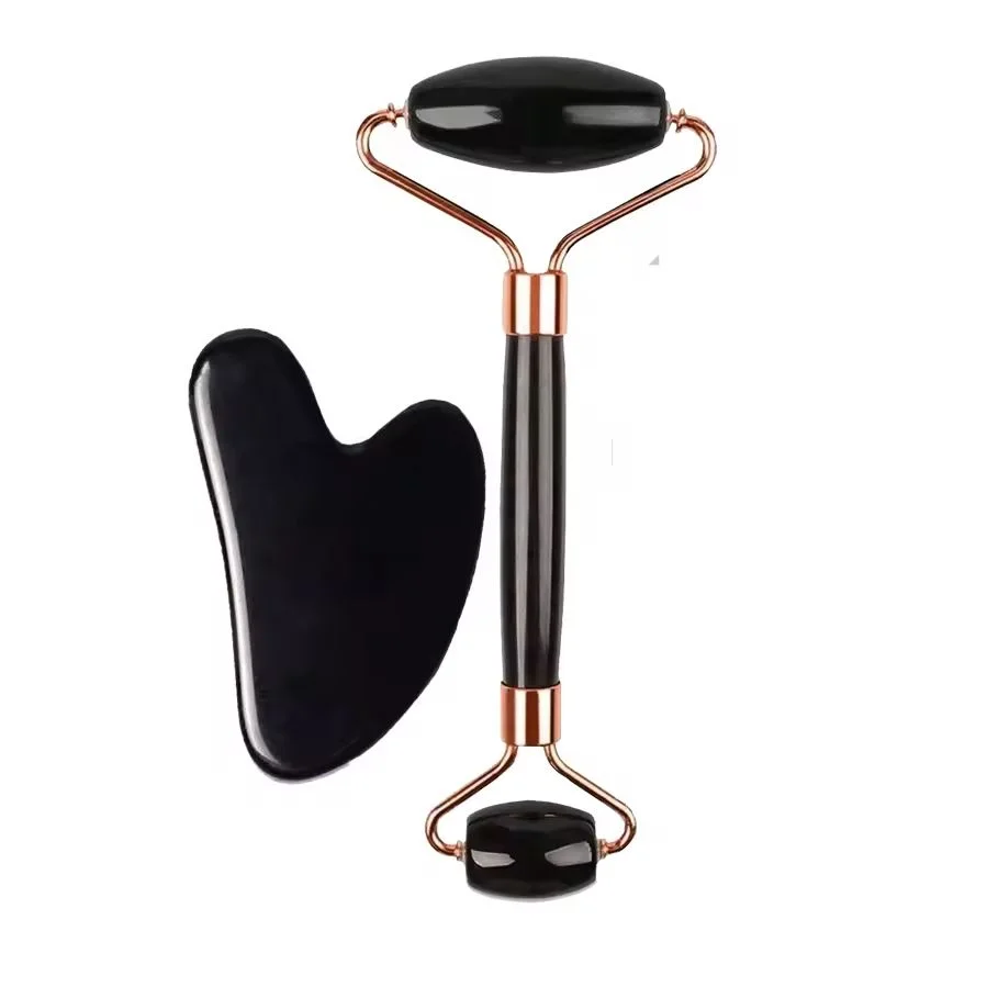 Virelia™ Crystal Sculpt-Set de rodillo facial de hielo y Gua Sha diseñado para reafirmar, esculpir el contorno facial y aportar una sensación de frescura revitalizante.