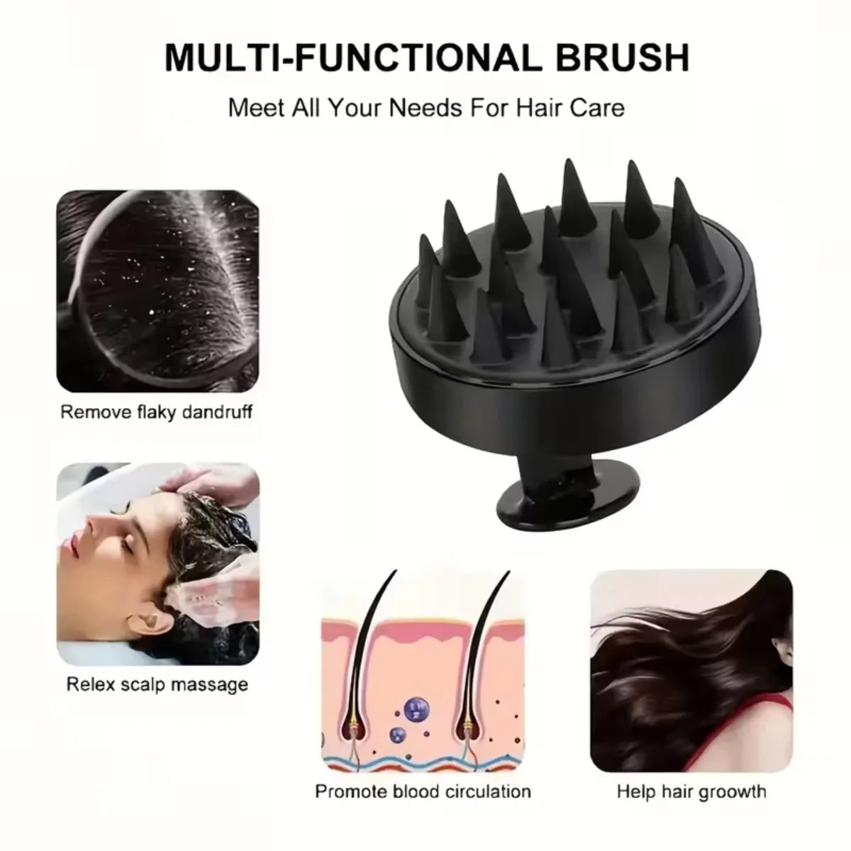 Virelia™ SilkaTouch Set-Set de 4 cepillos exfoliantes de silicona suave para limpieza corporal, masaje delicado y cuidado diario de la piel.