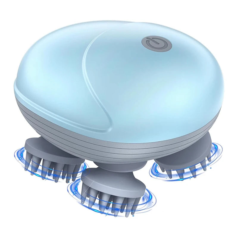 Virelia™ ScalpEase - Masajeador eléctrico para cuero cabelludo con masaje profundo, relajación muscular y cuidado diario.