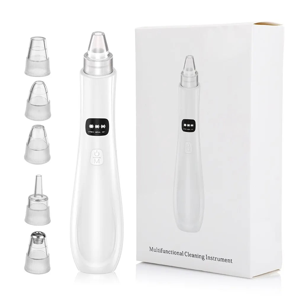 Virelia™ PurePore Vacuum-Dispositivo de limpieza facial con 3 modos de succión para eliminar puntos negros, células muertas e impurezas de la piel.