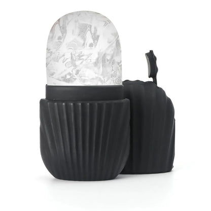 Virelia™ Crystal Sculpt-Set de rodillo facial de hielo y Gua Sha diseñado para reafirmar, esculpir el contorno facial y aportar una sensación de frescura revitalizante.