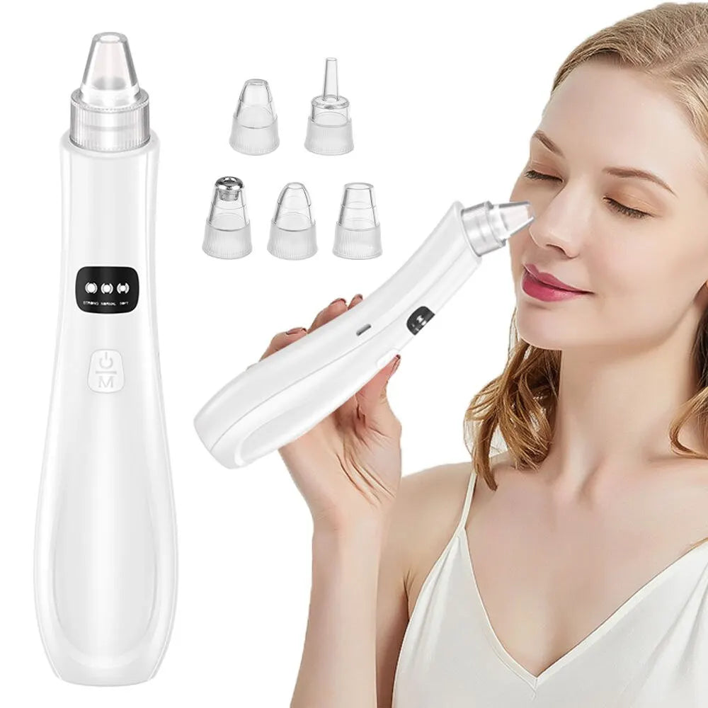 Virelia™ PurePore Vacuum-Dispositivo de limpieza facial con 3 modos de succión para eliminar puntos negros, células muertas e impurezas de la piel.