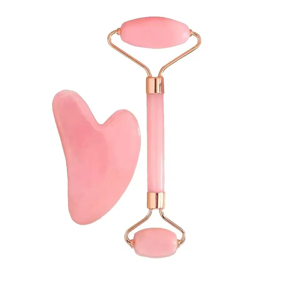 Virelia™ Crystal Sculpt-Set de rodillo facial de hielo y Gua Sha diseñado para reafirmar, esculpir el contorno facial y aportar una sensación de frescura revitalizante.