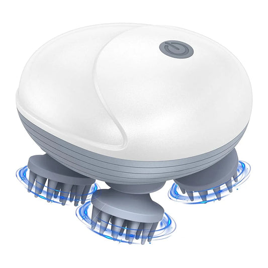 Virelia™ ScalpEase - Masajeador eléctrico para cuero cabelludo con masaje profundo, relajación muscular y cuidado diario.