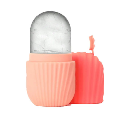 Virelia™ Crystal Sculpt-Set de rodillo facial de hielo y Gua Sha diseñado para reafirmar, esculpir el contorno facial y aportar una sensación de frescura revitalizante.