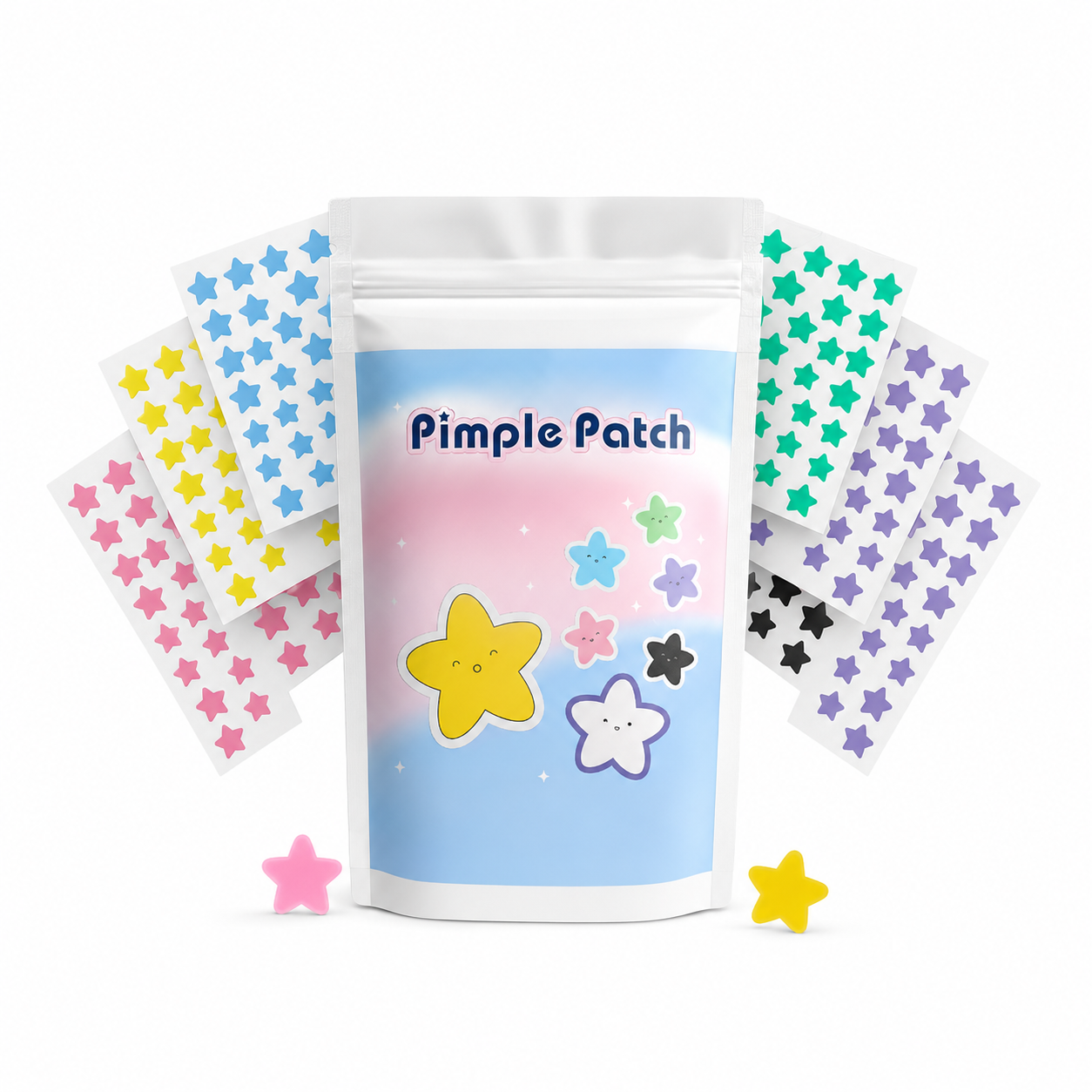 Virelia™ ClearStars – Parches Hidrocoloides para Granos con Diseño de Estrellas para el Cuidado Facial